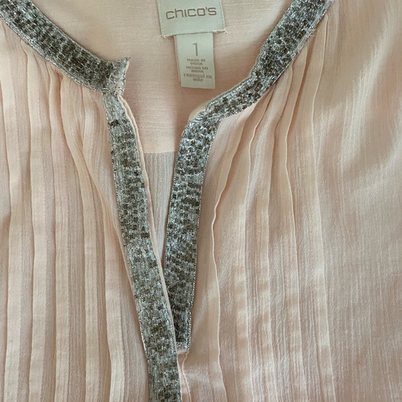 Chico’s Size 1 (small 8) Women’s blouse. 100% cotton. - Picture 8 of 14